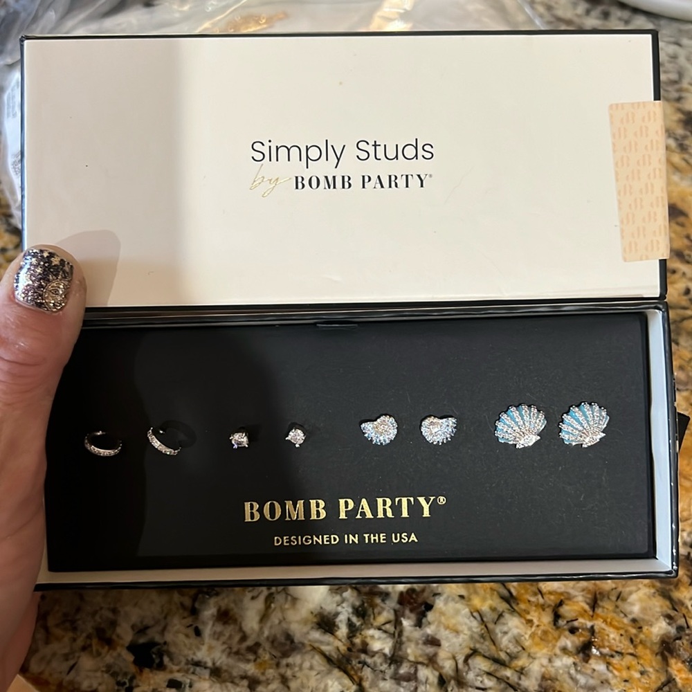 Earrings from bomb party
